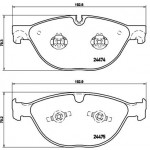 BREMBO Bremsbelagsatz, Scheibenbremse