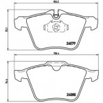 BREMBO Bremsbelagsatz, Scheibenbremse
