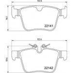 BREMBO Bremsbelagsatz, Scheibenbremse