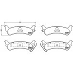 BREMBO Bremsbelagsatz, Scheibenbremse