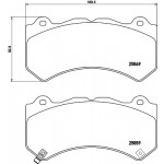 BREMBO Bremsbelagsatz, Scheibenbremse