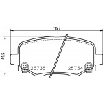 BREMBO Bremsbelagsatz, Scheibenbremse