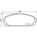 BREMBO Bremsbelagsatz, Scheibenbremse