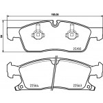 BREMBO Bremsbelagsatz, Scheibenbremse