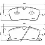 BREMBO Bremsbelagsatz, Scheibenbremse