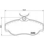 BREMBO Bremsbelagsatz, Scheibenbremse