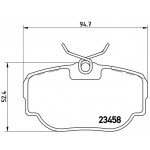 BREMBO Bremsbelagsatz, Scheibenbremse