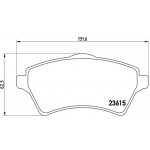 BREMBO Bremsbelagsatz, Scheibenbremse