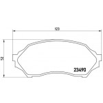 BREMBO Bremsbelagsatz, Scheibenbremse