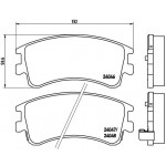 BREMBO Bremsbelagsatz, Scheibenbremse