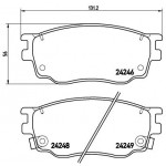 BREMBO Bremsbelagsatz, Scheibenbremse