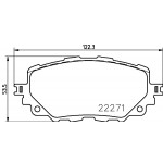 BREMBO Bremsbelagsatz, Scheibenbremse