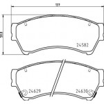 BREMBO Bremsbelagsatz, Scheibenbremse