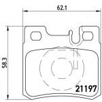 BREMBO Bremsbelagsatz, Scheibenbremse