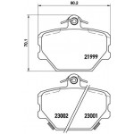 BREMBO Bremsbelagsatz, Scheibenbremse