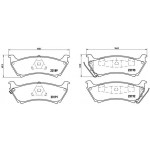 BREMBO Bremsbelagsatz, Scheibenbremse