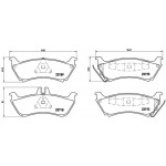 BREMBO Bremsbelagsatz, Scheibenbremse