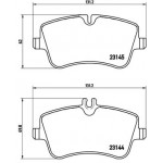 BREMBO Bremsbelagsatz, Scheibenbremse