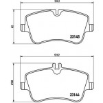 BREMBO Bremsbelagsatz, Scheibenbremse