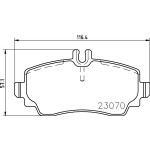 BREMBO Bremsbelagsatz, Scheibenbremse