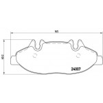 BREMBO Bremsbelagsatz, Scheibenbremse