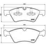 BREMBO Bremsbelagsatz, Scheibenbremse