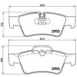 BREMBO Bremsbelagsatz, Scheibenbremse