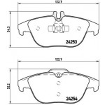 BREMBO Bremsbelagsatz, Scheibenbremse