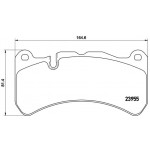 BREMBO Bremsbelagsatz, Scheibenbremse