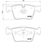 BREMBO Bremsbelagsatz, Scheibenbremse