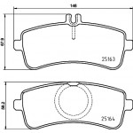 BREMBO Bremsbelagsatz, Scheibenbremse