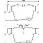 BREMBO Bremsbelagsatz, Scheibenbremse