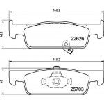 BREMBO Bremsbelagsatz, Scheibenbremse