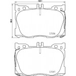 BREMBO Bremsbelagsatz, Scheibenbremse