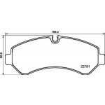BREMBO Bremsbelagsatz, Scheibenbremse