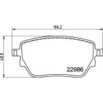 BREMBO Bremsbelagsatz, Scheibenbremse