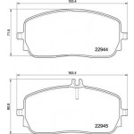 BREMBO Bremsbelagsatz, Scheibenbremse