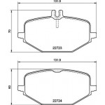 BREMBO Bremsbelagsatz, Scheibenbremse