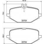 BREMBO Bremsbelagsatz, Scheibenbremse