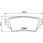 BREMBO Bremsbelagsatz, Scheibenbremse
