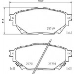 BREMBO Bremsbelagsatz, Scheibenbremse