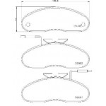 BREMBO Bremsbelagsatz, Scheibenbremse