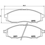 BREMBO Bremsbelagsatz, Scheibenbremse