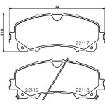 BREMBO Bremsbelagsatz, Scheibenbremse