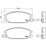 BREMBO Bremsbelagsatz, Scheibenbremse