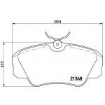 BREMBO Bremsbelagsatz, Scheibenbremse