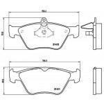 BREMBO Bremsbelagsatz, Scheibenbremse