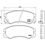 BREMBO Bremsbelagsatz, Scheibenbremse
