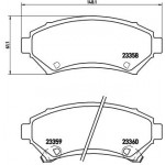 BREMBO Bremsbelagsatz, Scheibenbremse