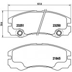 BREMBO Bremsbelagsatz, Scheibenbremse